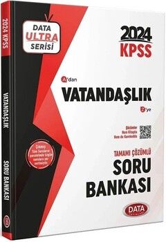 Data Yayınları 2024 KPSS Vatandaşlık Ultra Serisi A dan Z ye Soru Bankası