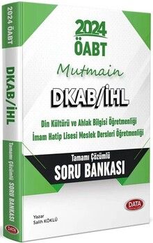 Data Yayınları 2024 ÖABT Din Kültürü ve Ahlak Bilgisi Öğretmenliği Mutmain Soru Bankası