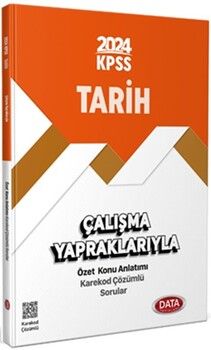Data Yayınları 2024 KPSS Tarih Çalışma Yapraklarıyla Özet Konu Anlatımı ve Çözümlü Sorular