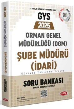 Data Yayınları 2025 GYS Orman Genel Müdürlüğü Şube Müdürü GYS Soru Bankası