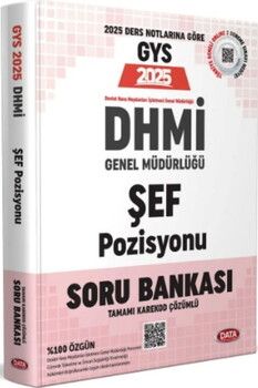 Data Yayınları 2025 GYS DHMİ Genel Müdürlüğü Şef Pozisyonu Soru Bankası