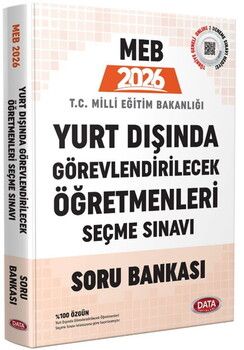 Data Yayınları 2026 MEB Yurt Dışında Görevlendirilecek Öğretmenleri Seçme Sınavı Soru Bankası