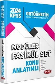 Data Yayınları 2024 KPSS Ortaöğretim Konu Anlatımlı Modüler Fasikül Set