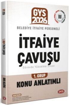 Data Yayınları 2026 Belediye İtfaiye Personeli İtfaiye Çavuşu GYS Konu Anlatımlı 1. Grup