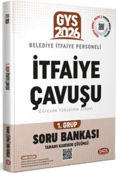 Data Yayınları 2026 Belediye İtfaiye Personeli İtfaiye Çavuşu GYS Soru Bankası 1. Grup