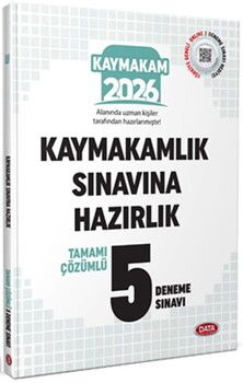 Data Yayınları 2026 Kaymakamlık Sınavına Hazırlık Tamamı Çözümlü 5 Deneme Sınavı