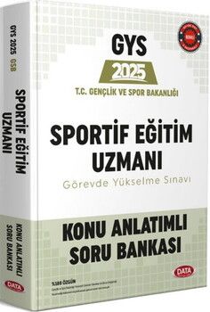 Data Yayınları 2025 GYS T.C. Gençlik ve Spor Bakanlığı Sportif Eğitim Uzmanı Konu Anlatımlı Soru Bankası