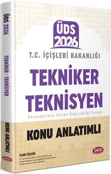 Data Yayınları 2026 T.C. İçişleri Bakanlığı Tekniker ve Teknisyen Konu Anlatımlı