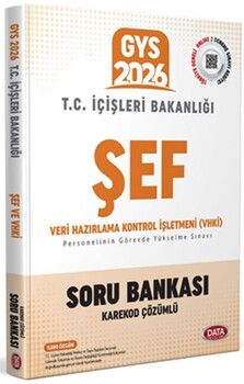 Data Yayınları 2026 T.C. İçişleri Bakanlığı Şef ve VHKİ Soru Bankası