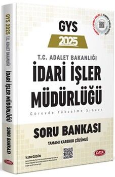 Data Yayınları 2025 Adalet Bakanlığı İdari İşler Müdürlüğü GYS Soru Bankası Karekod Çözümlü