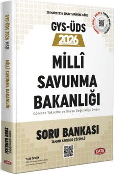 Data Yayınları 2026 GYS ÜDS Milli Savunma Bakanlığı Soru Bankası