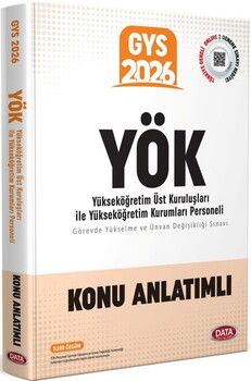 Data Yayınları 2026 YÖK Üst Kuruluşları İle YÖK Personeli GYS Konu Anlatımlı