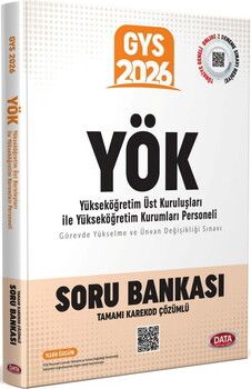Data Yayınları 2026 GYS Yükseköğretim Üst Kuruluşları İle Yükseköğretim Kurumları Personeli Soru Bankası