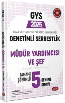Data Yayınları 2025 Ceza ve Tevkifevleri Denetimli Serbestlik Müdür Yardımcılığı ve Şeflik GYS Tamamı Çözümlü 5 Deneme