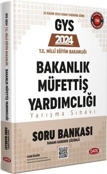 Data Yayınları 2024 GYS T.C. Milli Eğitim Bakanlığı Müfettiş Yardımcılığı Yarışma Sınavı Soru Bankası