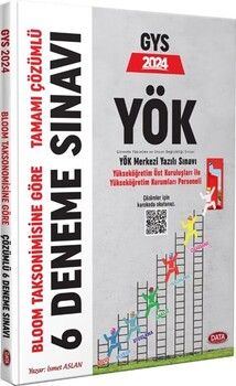 Data Yayınları 2024 GYS YÖK 6 Deneme Sınavı Karekod Çözümlü