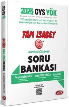 Data Yayınları 2025 GYS YÖK Tam İsabet Soru Bankası