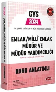 Data Yayınları 2024 GYS Çevre Şehircilik ve İklim Değişikliği Emlak ve Milli Emlak Müdür Yardımcılığı Konu Anlatımlı