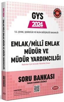 Data Yayınları 2024 GYS Çevre Şehircilik ve İklim Değişikliği Emlak ve Milli Emlak Müdür Yardımcılığı Soru Bankası
