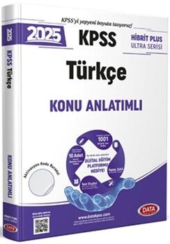 Data Yayınları 2025 KPSS Türkçe Hibrit Plus Ultra Serisi Konu Anlatımlı