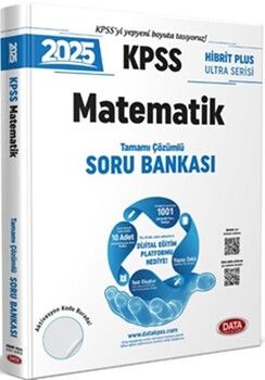 Data Yayınları 2025 KPSS Matematik Hibrit Plus Ultra Serisi Karekod Çözümlü Soru Bankası