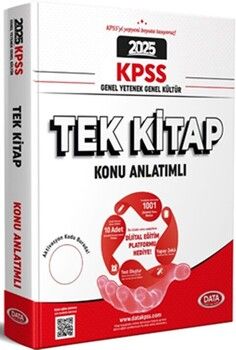Data Yayınları 2025 KPSS Genel Yetenek Genel Kültür Tek Kitap Konu Anlatımlı