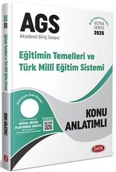 Data Yayınları 2025 MEB AGS Eğitimin Temelleri Türk Milli Eğitim Sistemi Konu Anlatımlı