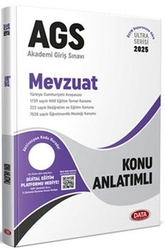 Data Yayınları 2025 MEB AGS Mevzuat Konu Anlatımlı