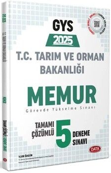 Data Yayınları 2025 GYS Tarım ve Orman Bakanlığı Memur Tamamı Çözümlü 5 Deneme Sınavı