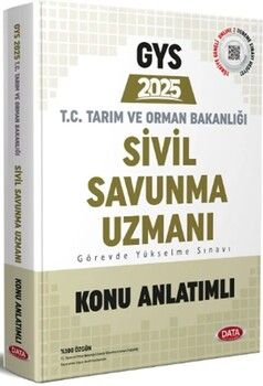 Data Yayınları 2025 GYS Tarım ve Orman Bakanlığı Sivil Savunma Uzmanı Konu Anlatımlı
