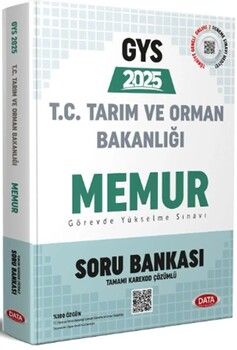 Data Yayınları 2025 GYS Tarım ve Orman Bakanlığı Memur Soru Bankası
