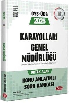 Data Yayınları 2025 GYS ÜDS Karayolları Genel Müdürlüğü Ortak Alan Konu Anlatımlı Soru Bankası