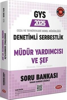 Data Yayınları 2025 GYS Ceza ve Tevkifevleri Denetim Serbestlik Müdür Yardımlığı ve Şeflik Soru Bankası