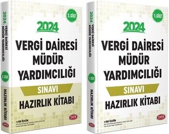 Data Yayınları 2024 Vergi Dairesi Müdür Yardımcılığı Sınavı 1-2 Cilt Hazırlık Kitabı
