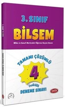 Data Yayınları 3. Sınıf Bilsem Tamamı Çözümlü 4 fasikül Deneme Sınavı
