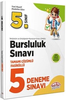 Data Yayınları 5. Sınıf Bursluluk Sınavı Tamamı Çözümlü 5 Deneme Sınavı