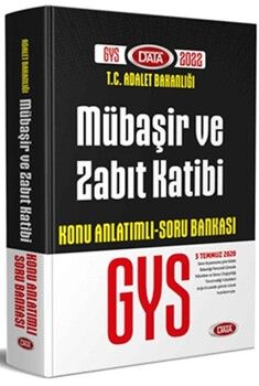 Data Yayınları Adalet Bakanlığı GYS Mübaşir ve Zabıt Katibi Konu Anlatımlı Soru Bankası