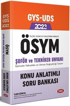 Data Yayınları Ölçme Seçme ve Yerleştirme Merkezi ÖSYM Şoför ve Tekniker Unvan Değişikliği Sınavı Konu Anlatımlı Soru Bankası