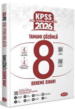 Data Yayınları Genel Yetenek Genel Kültür Çözümlü 8 Deneme Sınavı