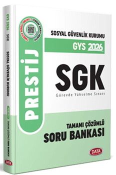 Data Yayınları GYS Sosyal Güvenlik Kurumu SGK Prestij Soru Bankası