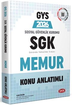 Data Yayınları Sosyal Güvenlik Kurumu SGK GYS Memur Konu Anlatımlı