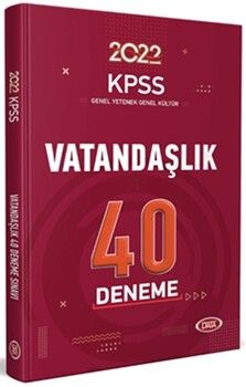 Data Yayınları 2022 KPSS Vatandaşlık 40 Deneme