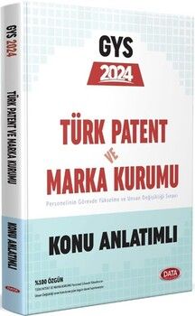 Data Yayınları Türk Patent ve Marka Kurumu GYS Soru Bankası