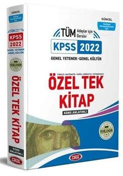 Data Yayınları 2022 KPSS Genel Yetenek Genel Kültür Özel Tek Kitap