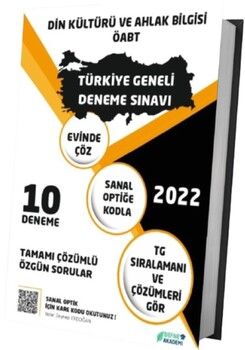Defne Akademi 2022 ÖABT Din Kültürü ve Ahlak Bilgisi Türkiye Geneli Deneme Kampı 10 Deneme