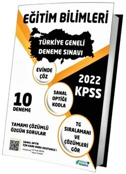 Defne Akademi 2022 Eğitim Bilimleri Türkiye Geneli Deneme Kampı 10 Deneme
