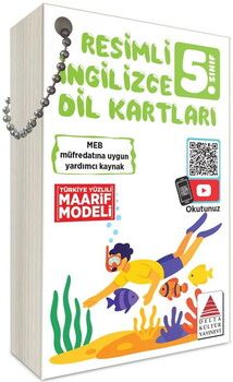 Delta Kültür 5. Sınıf Resimli İngilizce Dil Kartları