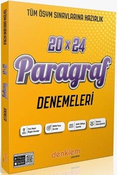 Denklem Yayınları TYT Paragraf 20 x 24 Deneme