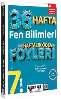 Ders Arkadaşım 7. Sınıf Fen Bilimleri 36 Haftalık Ödev Föyleri