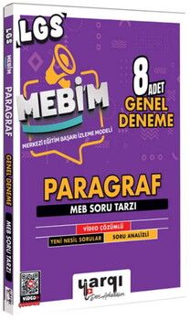 Ders Arkadaşım 8. Sınıf LGS MEBİM Paragraf 8 Adet Genel Deneme